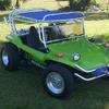 Customized Dune Buggy top, bumpers, lights and hand bars.