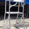 Customized Captain's Tower with rod holders for flats boat