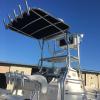 Customized tower with rod holders and shade structure.